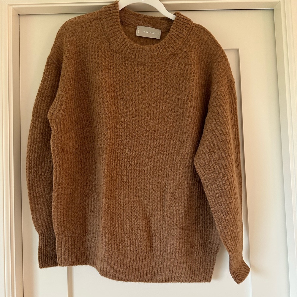 Everlane Brown Alpaca Crewneck Women's Sweater